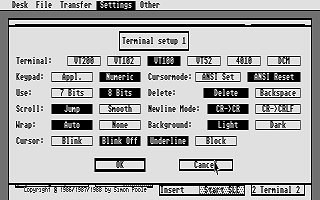 Uniterm atari screenshot